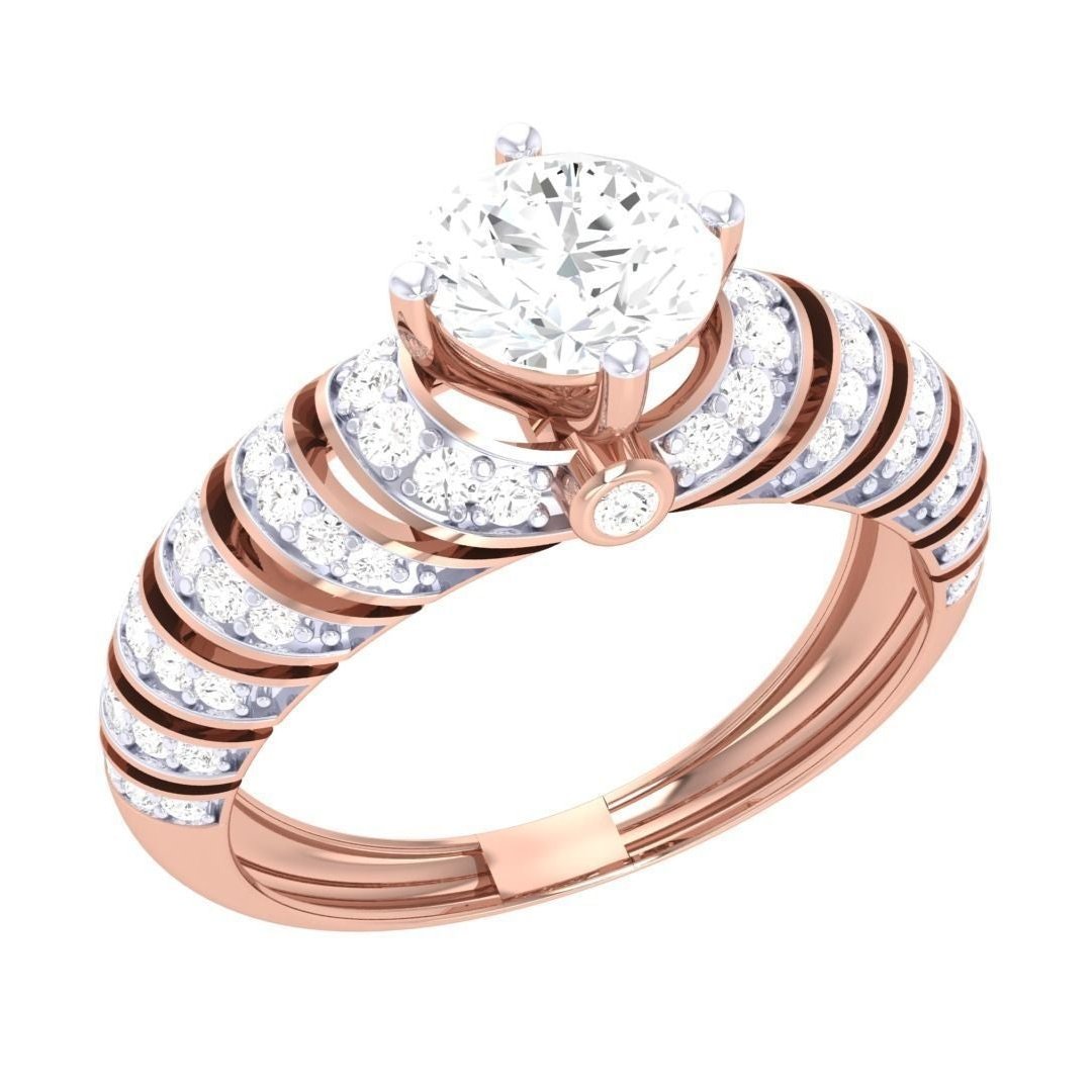 Flora Solitaire Ring