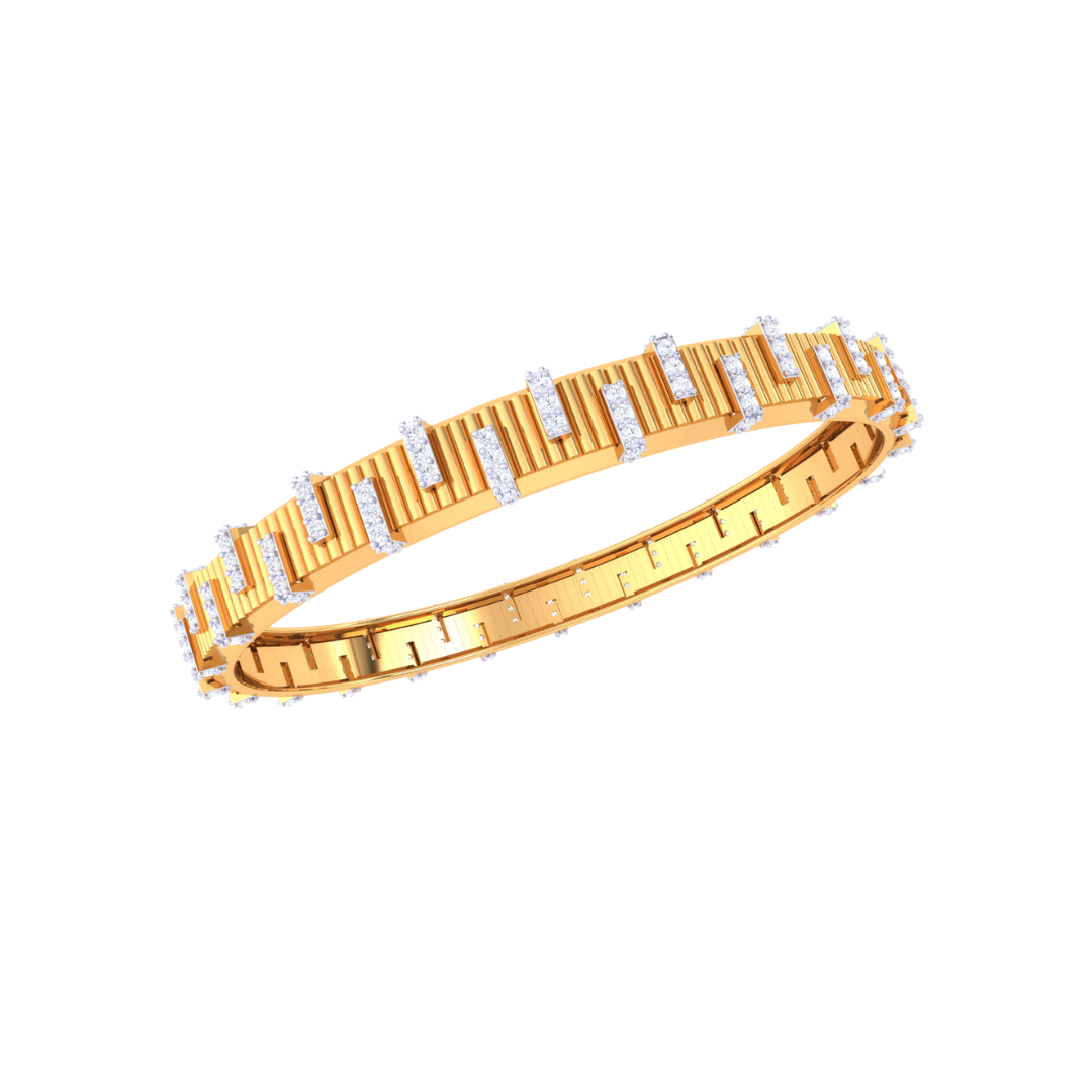 Jade Diamond Bangle