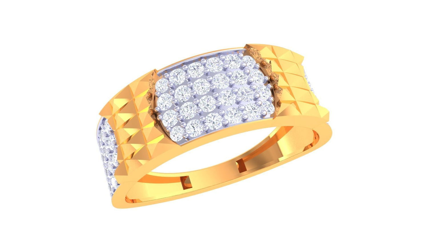 Francisco Diamond Mens Ring