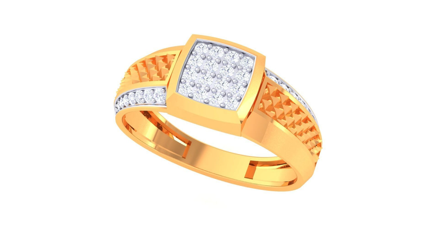 Charlie Diamond Mens Ring