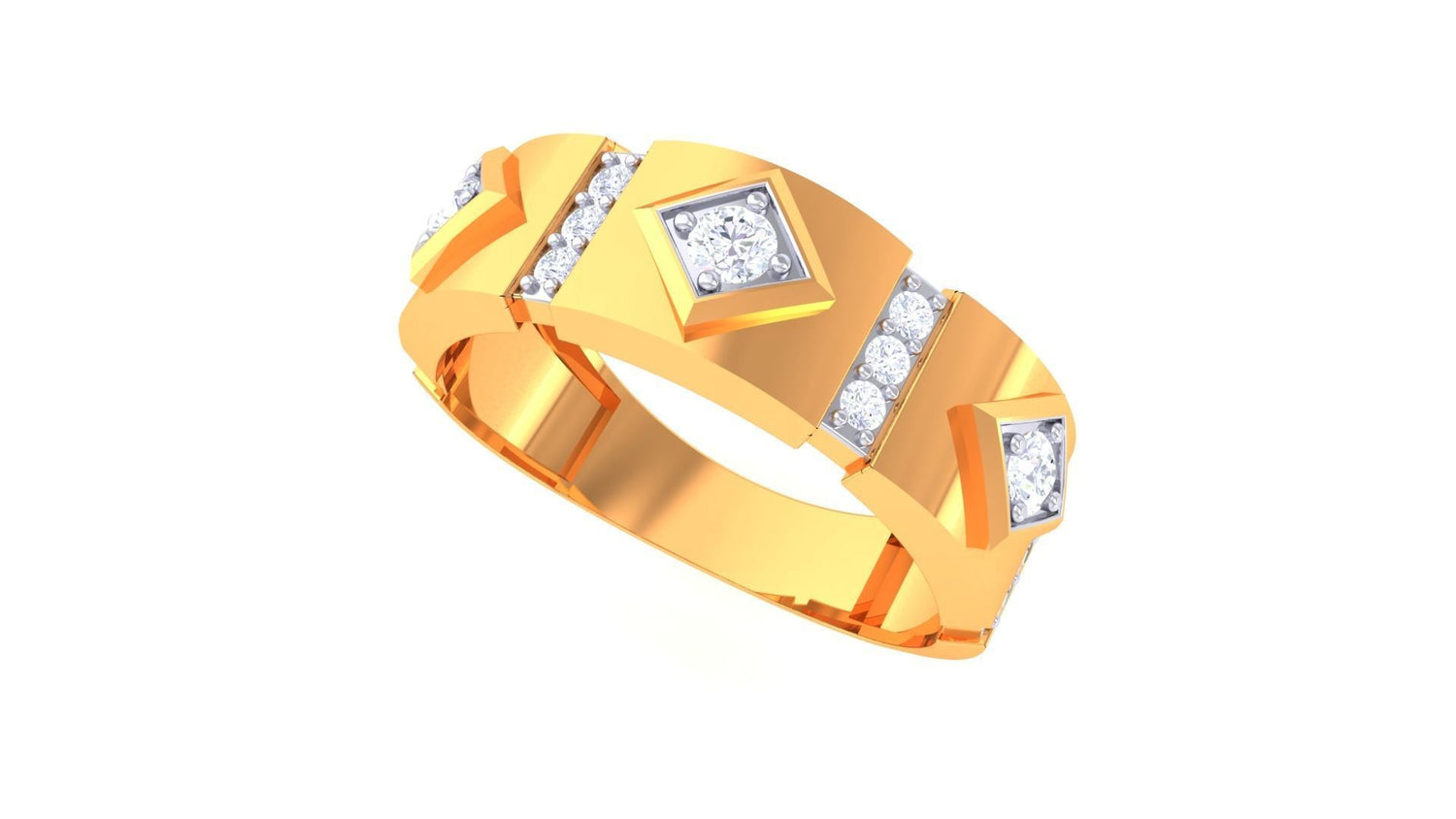 William Diamond Mens Ring