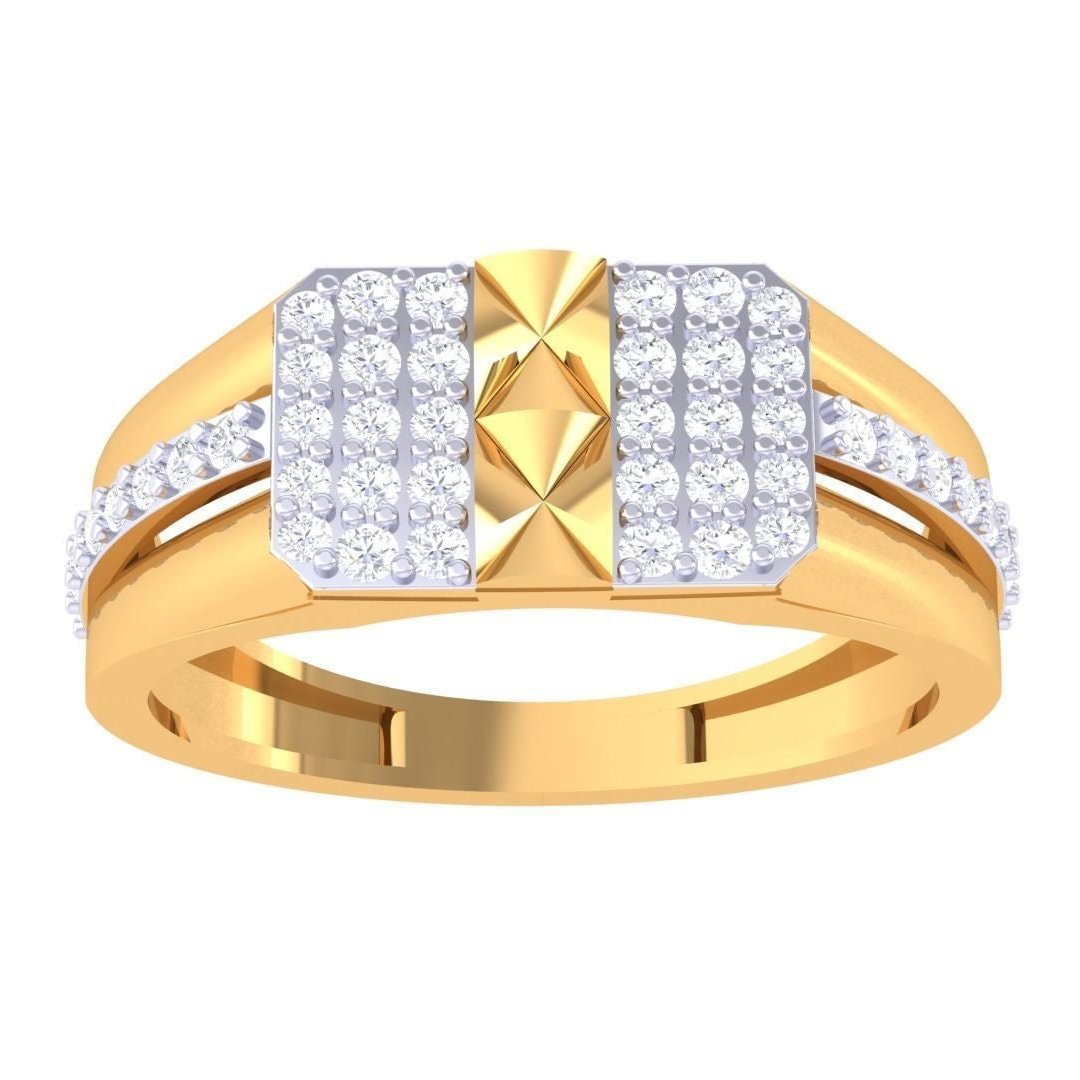 Leo Diamond Mens Ring