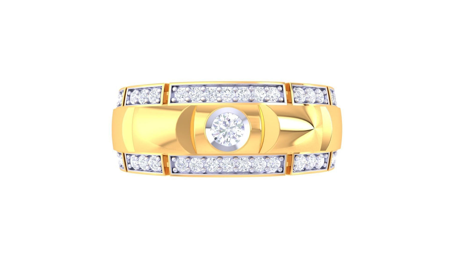 Thomas Diamond Mens Ring