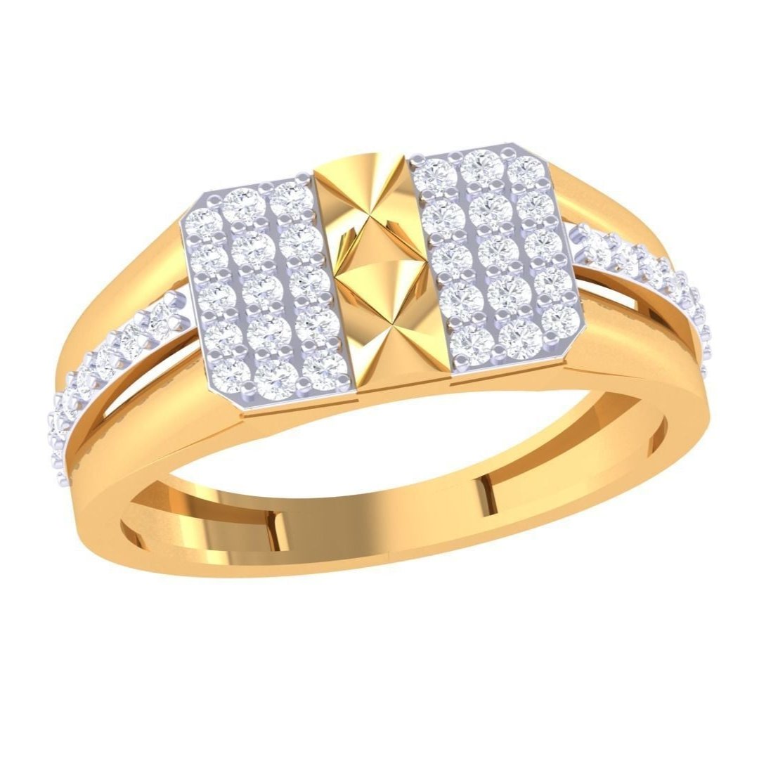 Leo Diamond Mens Ring