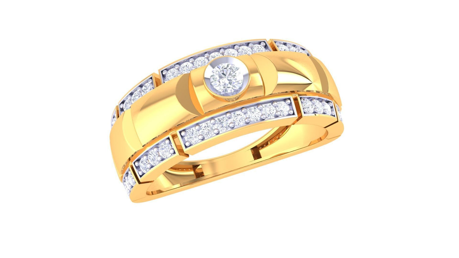 Thomas Diamond Mens Ring